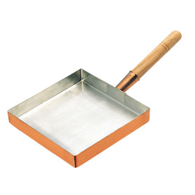 Tamagoyaki Japansk Omelet Pande Kobber - Kvadratisk