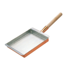 Tamagoyaki Japansk Omelet Pande Kobber - Rektangulær