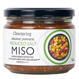 Clearspring Reduced Salt Miso - Økologisk Upasteuriseret Brun Ris Miso