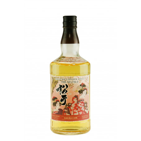 The Matsui Sakura Cask Whisky - Japansk single malt whisky fra Kurayoshi Distillery - lagret på Sakura fade af japansk kirsebærtræ. 