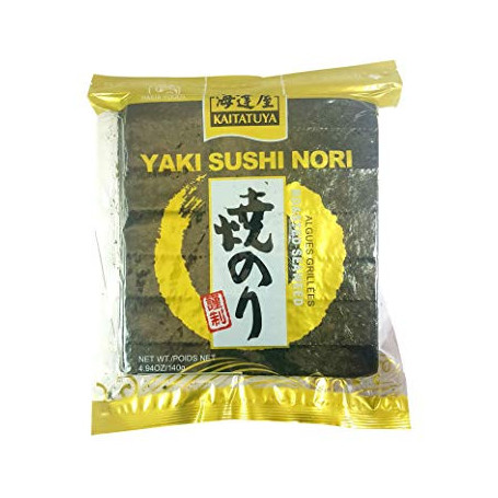 Yakinori Gold Zenkei Sushi Nori Hele Plader 50stk - Nori tangplader der oftest bruges til sushiruller, men også anvendes i mange andre japanske retter