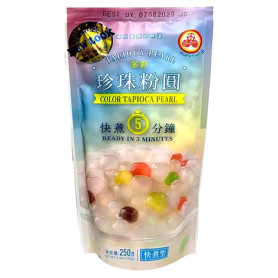 Te STOP MADSPILD (BEDST FØR 10/07/25) - Bubble Tea Tapioka Perler Multi Color 250g BX03010-u