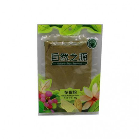 Sichuan Peber Stødt 50g - Aromatiske stødt kinesisk peber - også kendt som sichuan peber eller szechuan peber. En unik type peber der giver en prikkende fornemmelse i munden.