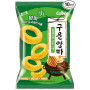 Calbee Haitai Roasted Onion Rings Snack - Lækre løgringe-snacks fra japanske Calbee og koreanske Haitai i samarbejde. Ekstra luftige og vanedannende!