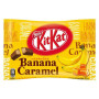 KitKat Minis Banana Caramel - Smag på endnu en tilføjelse til KitKats store udvalg - smagen af let saltet karamel, lækker banan og mørk chokolade!