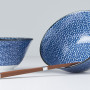Serveringssæt Japansk Keramik Sæt 2 Skåle Med Spisepinde 15cm Marguerit VHC0303