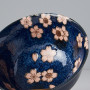 Serveringssæt Japansk Keramik Sæt 2 Skåle Med Spisepinde 15cm Sakura Marine VHC7577