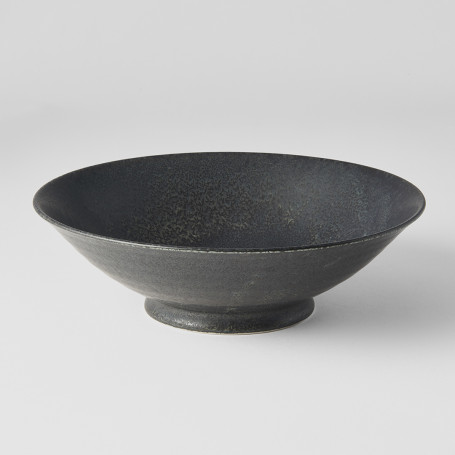 Skåle Japansk Keramik Ramen Skål 25cm Rustik Sort VHC0648