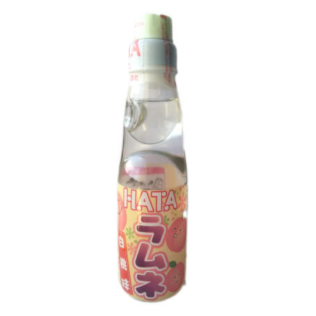 Læskedrikke STOP MADSPILD (BEDST FØR 25/01/23) - Hatakosen Ramune White Peach Sodavand 200ml QE00126