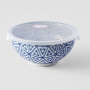 Skåle Japansk Keramik Skål Med Låg 16cm Indigo Trekanter VHC6423A