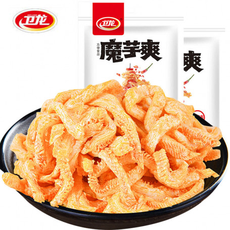 Wei Long Spicy Konjac Snack 252g - Spicy snack med chili smag lavet på konjac - en unik konsistens og smag