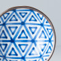 Skåle Japansk Keramik Skål 11cm Indigo Trekanter VHC6427A