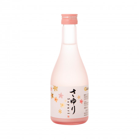 Hakutsuru Sayuri Nigori Sake Pink 300ml - Hakutsuru Sayuri er en såkaldt 'Nigori' Sake - en grovfiltreret Sake der byder på et mælkehvidt udseende og en fyldig, cremet smag og mundfornemmelse.