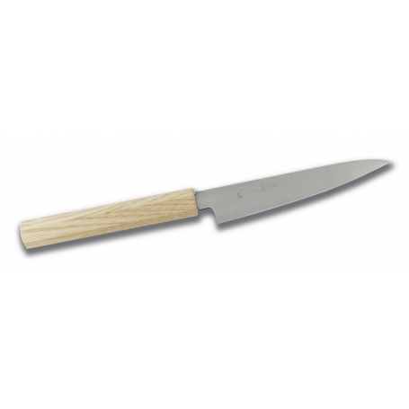 Japanske knive Konosuke GS+ Utility Kniv 15cm Khii Kastanje inkl. Saya VKT150GS