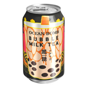 UDGÅET - Ocean Bomb Bubble Milk Tea Kokuto Brun Sukker 315ml