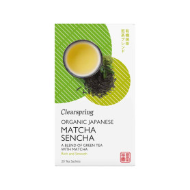 Te Clearspring Økologisk Grøn Te med Matcha 20 breve QB00706