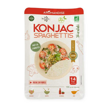 Nudler Shirataki Spaghetti - Økologiske Konjac og Ris Nudler 180g BEKONJ01