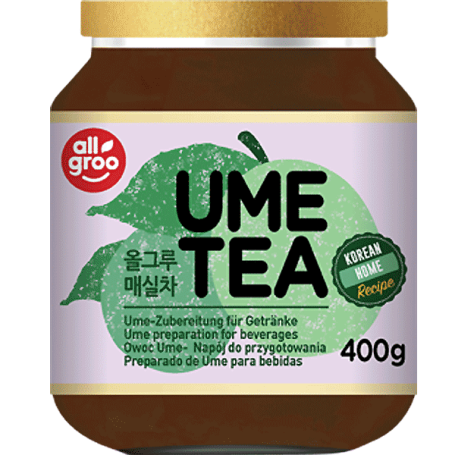 Allgroo Ume Tea - Sød Koreansk Ume Te 400g - Sødet ume blommete fra Korea fremstillet på ume blommer fra Korea - kan også bruges som sirup.