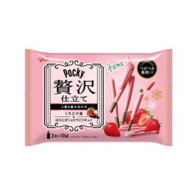 Pocky STOP MADSPILD (BEDST FØR 30/09/26) - Pocky Smooth Luxury Strawberry 10-pak RM35450X