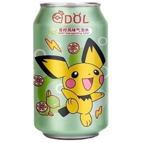 Læskedrikke Qdol Pokémon Pichu Kaffir Lime Sparkling Water QE08081