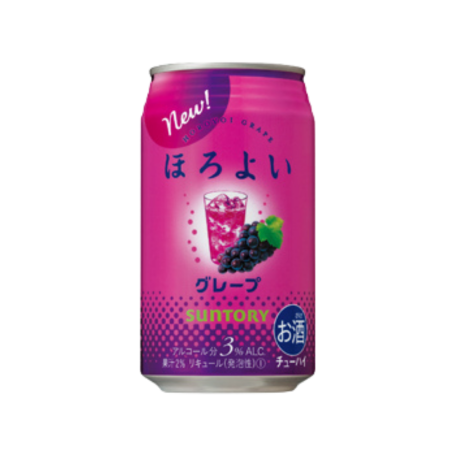 Chu-hai Suntory Horoyoi Grape Alcohol Soda 350ml EA80211