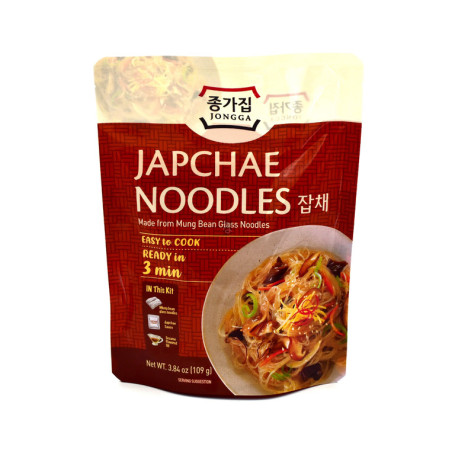 Instant nudler STOP MADSPILD (BEST FØR 29/03/22) - Jongga Mungbean Japchae Glass Noodles Kit AS31050