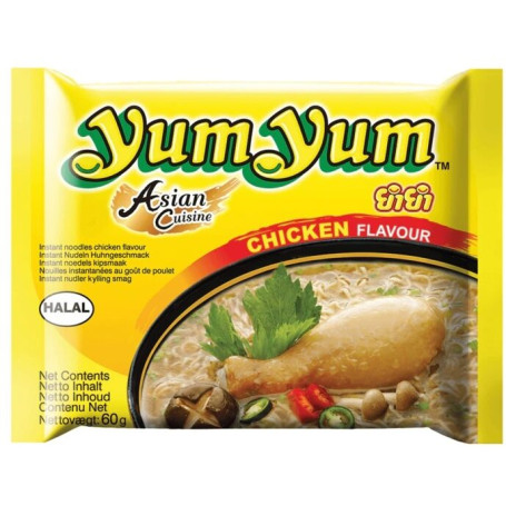Instant nudler Yum Yum Chicken Flavour Instant Nudler 60g AC03564