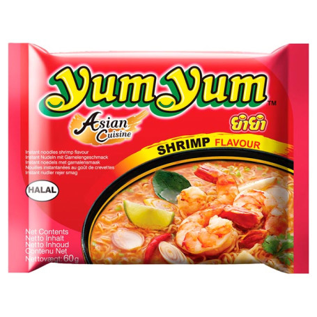 Instant nudler Yum Yum Shrimp Flavour Instant Nudler 60g AC03566