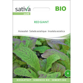 Frø Dyrk Selv - Økologisk Asiatisk Red Giant Bladsennep Frø BX85454