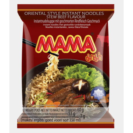 Instant nudler MAMA Stew Beef Flavour Instant Nudler 60g AC03135