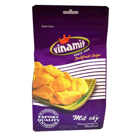 Slik & snacks Vinamit Jackfruit Chips - Naturlig Vietnamesisk Snack 100g RN03940
