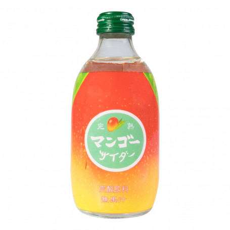 Tomomasu Mango Sodavand 300ml - Lækker japansk sodavand med frisk smag af sød mango