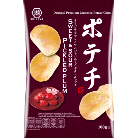 Chips og snacks Koikeya Potato Sweet & Sour Umeboshi Chips RR01182