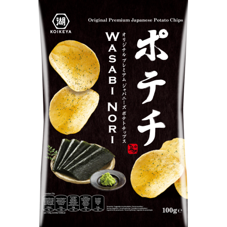 Chips og snacks Koikeya Potato Wasabi Nori Chips RR01125