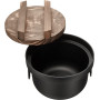 Ikenaga Rice Pot - Japansk Risgryde Støbejern 2,0L - Traditionel japansk gryde i støbejern til kogning af ris. Bevarer smag og tekstur i risene og giver en autentisk tilberedning. Tilbereder op til 3 kopper ris.