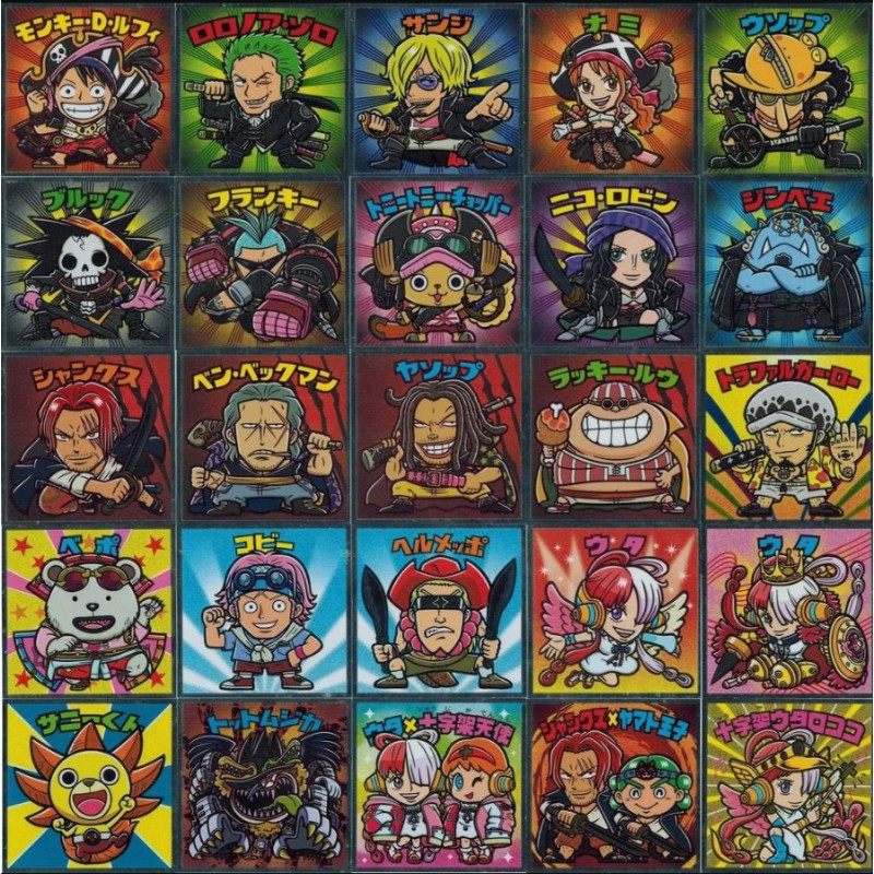 Lotte One Piece Man Choco RED Waffle Med Klistermærke