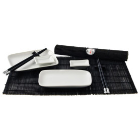 Service Sushi serveringssæt til 2 personer - sort VF19387