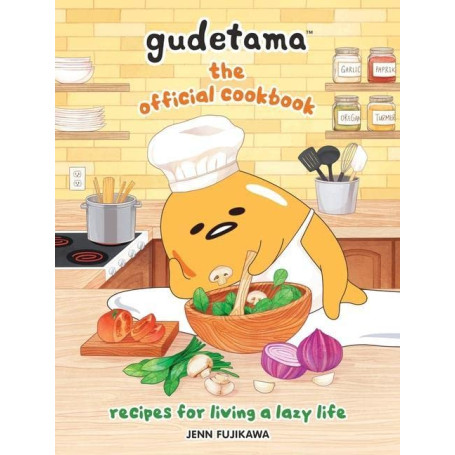 Gudetama: The Official Cookbook - Kogebog inspireret af ægget med den ugidelige attitude. En illustreret kogebog, der hylder det dovne liv og nem madlavning, med sjove og lækre opskrifter.