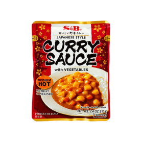 Sauce S&B Japanese Style Instant Curry Sauce Medium Hot 210g JA16576