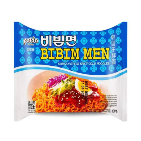 STOP MADSPILD (BEDST FØR 19/10/25) - KASSETILBUD (20 stk.) - Paldo Sweet & Spicy Bibim Men Instant Ramen Nudler - Smagfulde og sovsede instant ramen nudler fra koreanske Paldo, der serveres koldt med lækre toppings! (Pssst - det er også én af BTS' favoritnudler)