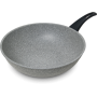 Flonal Dura Induction Wok Pande 32cm - Fantastisk wokpande i et super holdbart og effektivt design der tåler stålredskaber og som kan bruges på alle typer komfurer - inkl. induktion! 