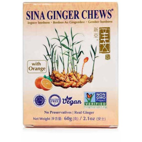 Slik Sina Ginger Candy Orange - Ingefærslik med Appelsin 56g RL00918