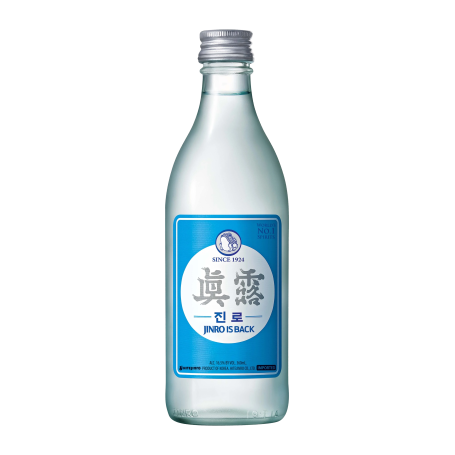 Jinro Is Back Retro Soju 350ml - Koreansk Soju i retro udgave fra Hite Jinro - en af Sydkoreas mest populære Soju producenter, der er kendt for deres filtrering gennem bambuskul.