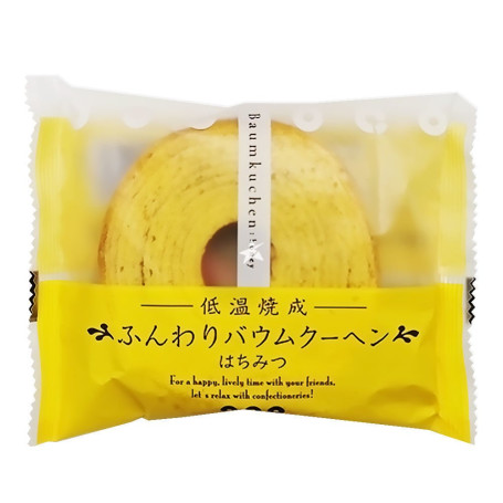 Taiyo Baumkuchen Honey - Taiyo Baumkuchen Honey er en ægte japansk kageoplevelse. Denne lækre kage byder på den søde smag af honning i en blød kagedej i mange lag.