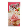 He Fong Strawberry Milk Mochi Roll 150g - Lækre mochi rolls med fyld med jordbær og mælkesmag - en helt speciel smag og konsistens