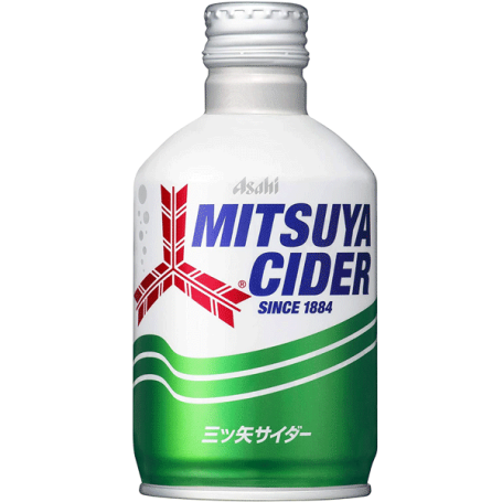 Asahi Mitsuya Cider 300ml - Asahi Mitsuya Cider er en klassisk japansk læskedrik der slukker tørsten med sin forfriskende smag. En ægte japansk klassiker!