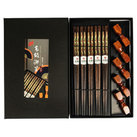 Spisepinde Spisepinde Sæt Med Holdere 5 stk. Wood Leaf VA19366