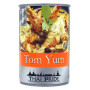 Tom Yum Instant Soup 400ml - Aromatisk Thai Kokos Suppe - Færdigblandet Tom Yum suppe med kokosmælk, citrongræs, kaffir lime, galangal og chili. Tilsæt kun rejer og lidt frisk koriander for en autentisk suppeoplevelse!