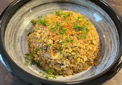Cha-Han - Japanske stegte ris med hvidløg, æg og svampe